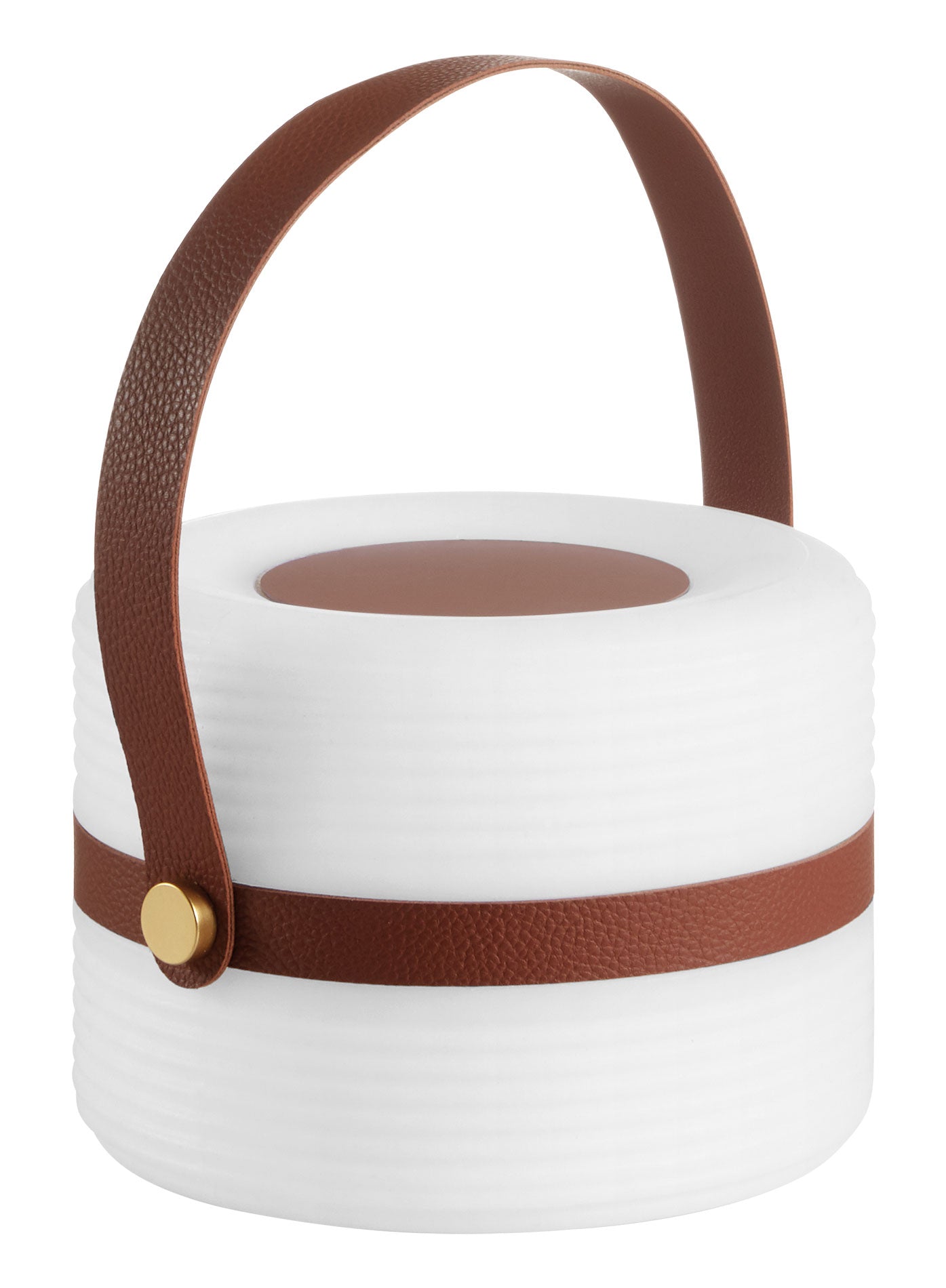 VILMA  / Lampe cylindrique sans fil d'extérieur avec poignée en cuir